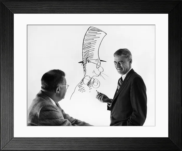 Framed Print : Dr. Seuss and Clifton Fadiman Framed Print : Dr. Seuss and Clifton Fadiman