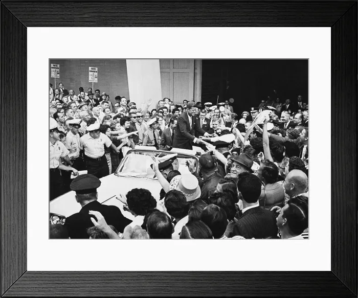 Framed Print : JFK Campaigns in North Carolina, 1960 Framed Print : JFK Campaigns in North Carolina, 1960