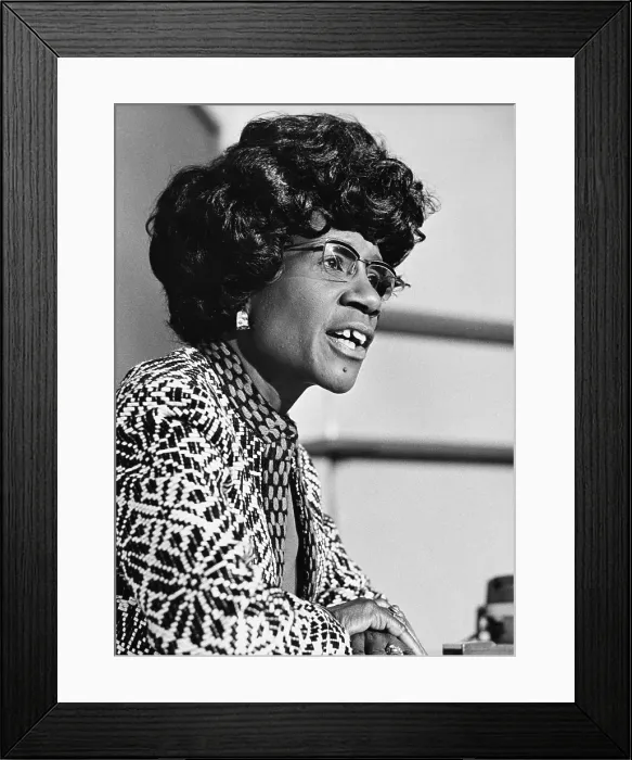 Framed Print : Shirley Chisholm, 1972