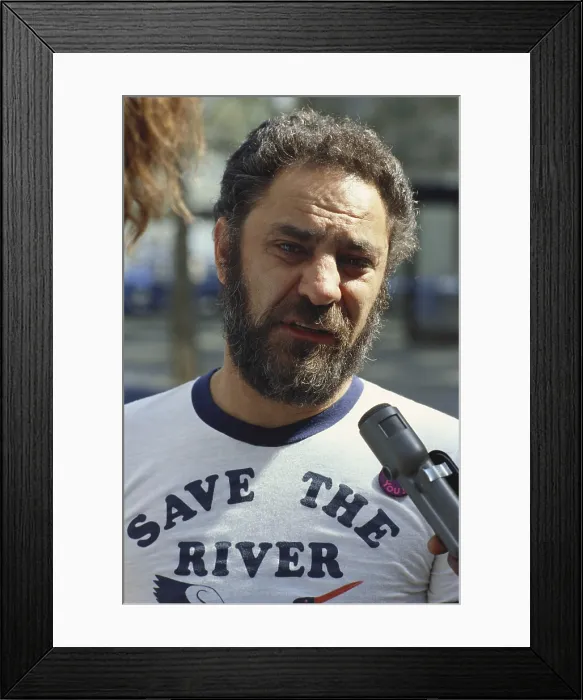 Framed Print : Abbie Hoffman in 1981 Framed Print : Abbie Hoffman in 1981