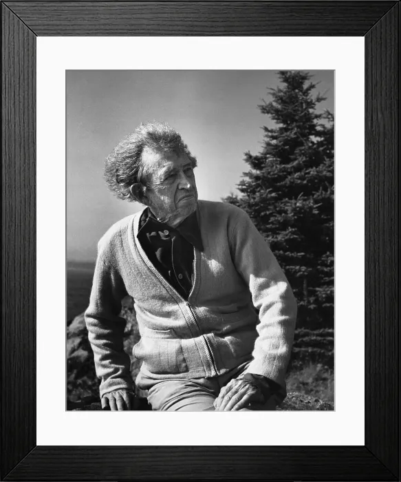 Framed Print : John Marin, American Artist, 1952 Framed Print : John Marin, American Artist, 1952