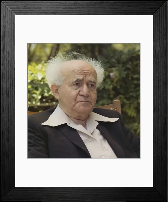 Framed Print : Prime Minister of Israel, David Ben-Gurion Framed Print : Prime Minister of Israel, David Ben-Gurion