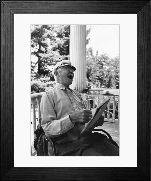 Framed Print : Carl Sandburg, American Writer