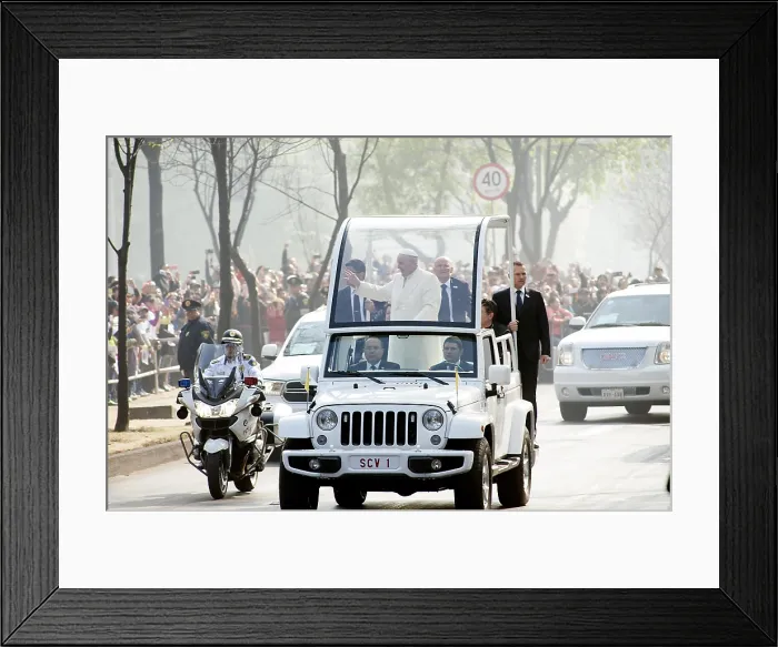 Framed Print : Pope Francis in Mexico