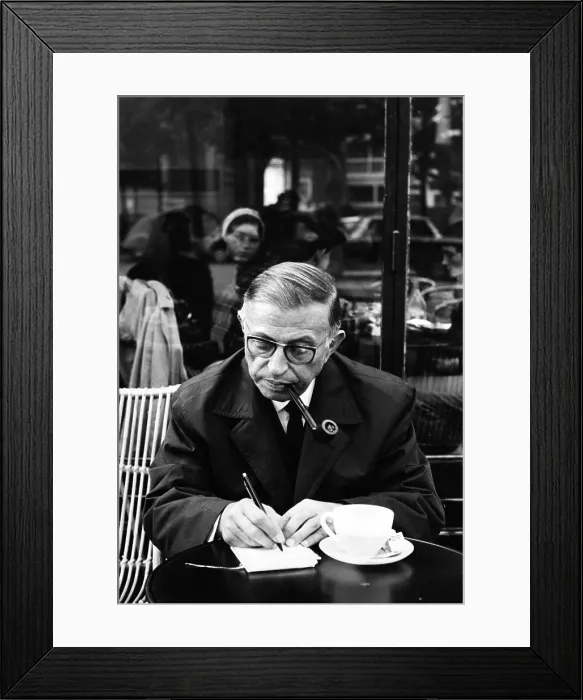 Framed Print : Jean Paul Sartre, c.1966