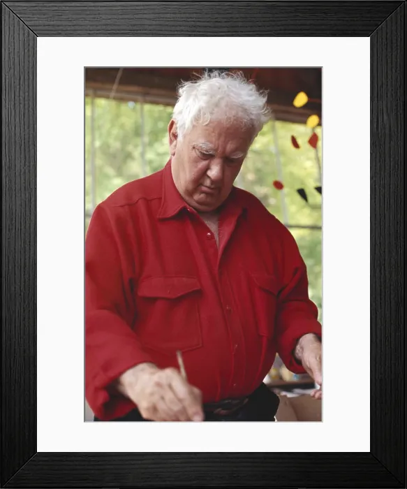 Framed Print : Alexander Calder, American sculptor and modern artist, known for his mid century mobiles