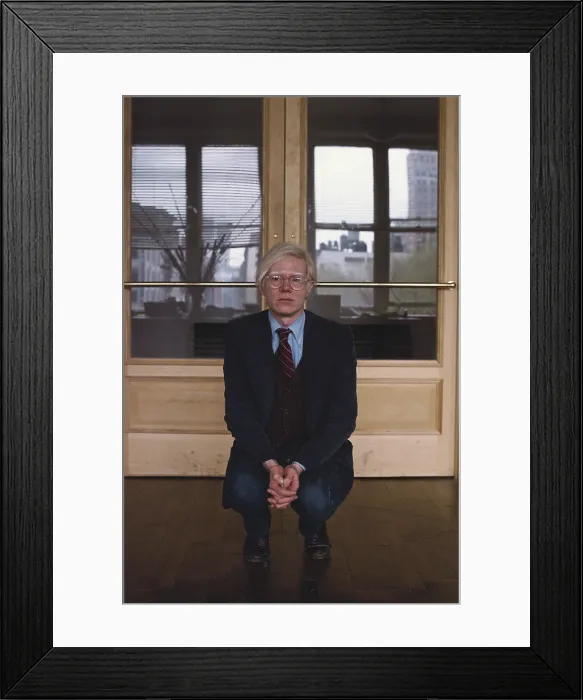 Framed Print : Andy Warhol, Pop art, know for his soup cans, Brillo, and Marilyn Monroe paintings.1971