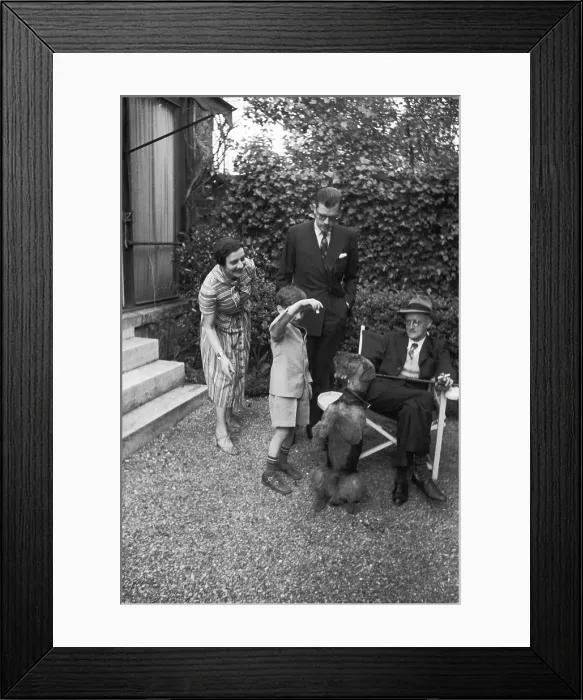 Framed Print : James Joyce and Family, 1938