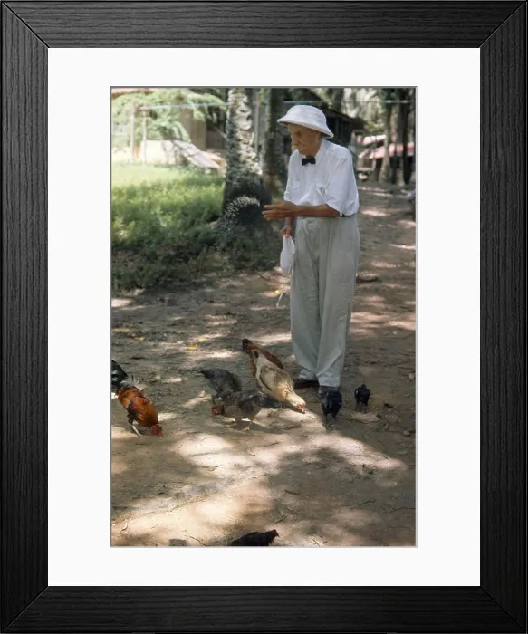 Framed Print : Dr Albert Schweitzer in Gabon, Nobel Peace Prize Winner Laureate. Know for humanitarian work Framed Print : Dr Albert Schweitzer in Gabon, Nobel Peace Prize Winner Laureate. Know for humanitarian work