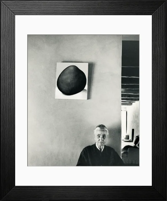Framed Print : Georgia O'Keeffe at Home, 1971