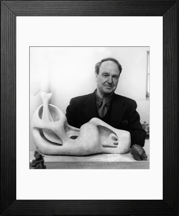 Framed Print : Henry Moore, British Sculptor, 1951