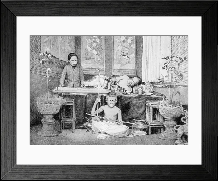 Framed Print : Chinese Opium Den, 1899 Framed Print : Chinese Opium Den, 1899