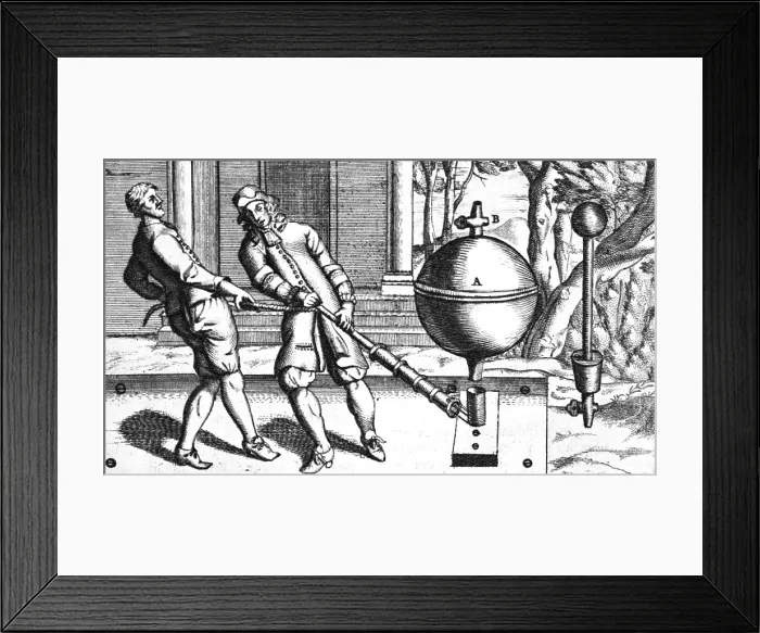 Framed Print : Otto von Guericke, Law of Horror Vacui Framed Print : Otto von Guericke, Law of Horror Vacui