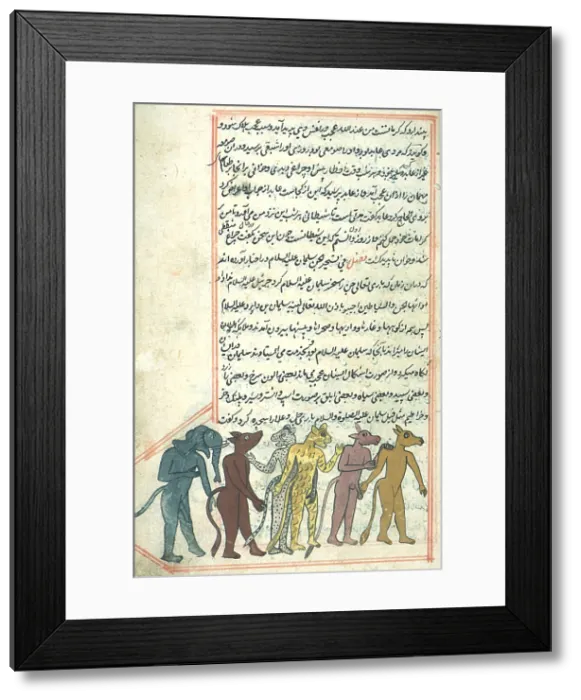 Framed Print : Islamic Demons, Jinns, 16th Century Framed Print : Islamic Demons, Jinns, 16th Century