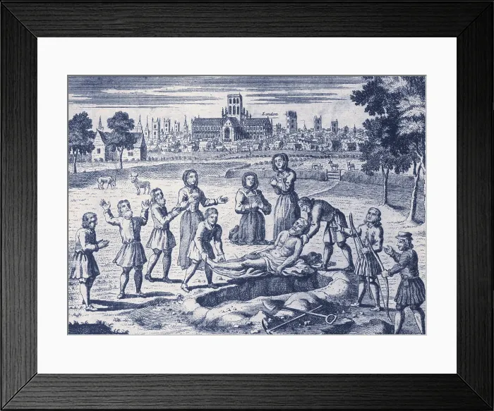 Framed Print : Great Plague of London, 1665 Framed Print : Great Plague of London, 1665