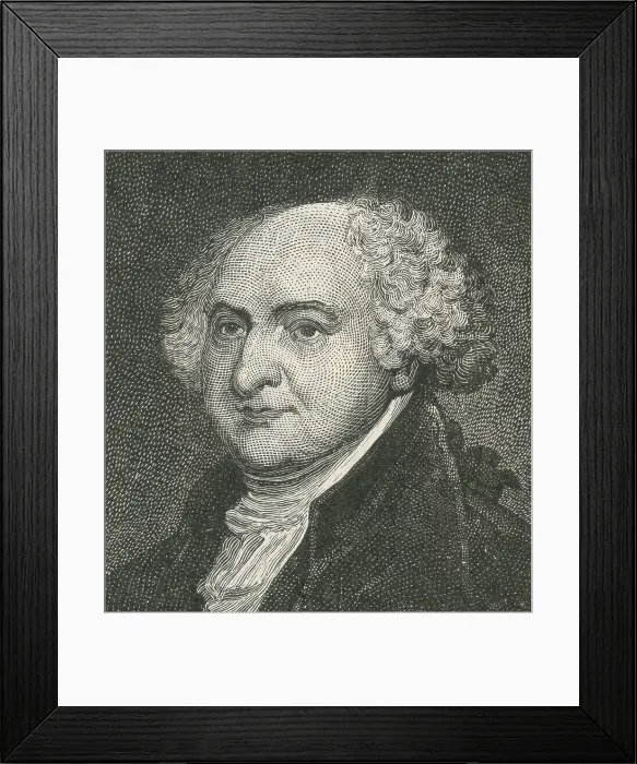Framed Print : John Adams, 2nd U.S. President Framed Print : John Adams, 2nd U.S. President