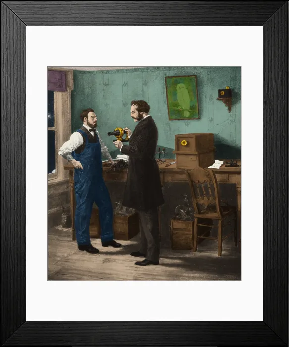 Framed Print : Alexander Graham Bell, Inventor of Telephone