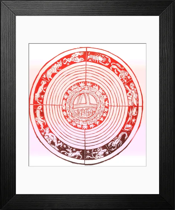 Framed Print : Medieval Zodiac Framed Print : Medieval Zodiac
