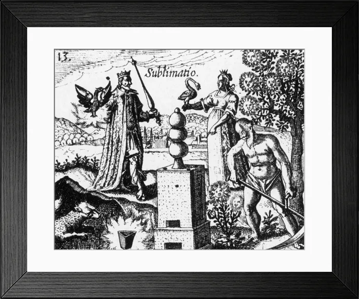 Framed Print : Alchemy Illustration Framed Print : Alchemy Illustration