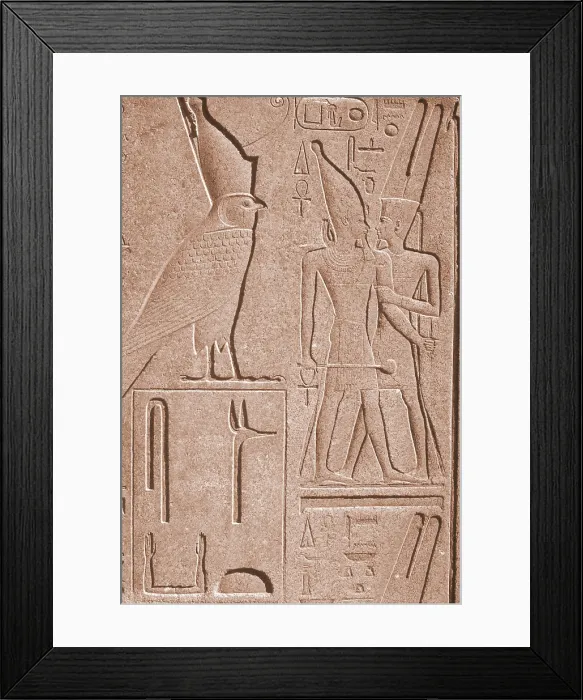 Framed Print : Ancient Stone Carvings, Karnak, Egypt Framed Print : Ancient Stone Carvings, Karnak, Egypt