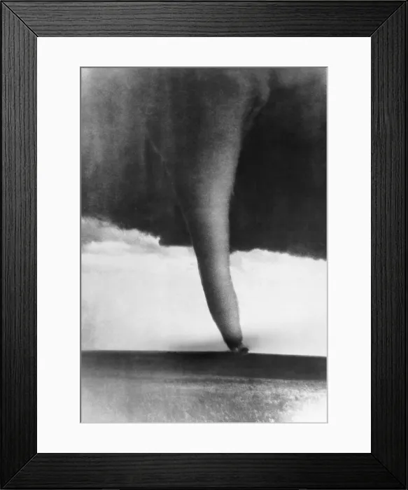Framed Print : Tornado, Hardtner, KS 1929 Framed Print : Tornado, Hardtner, KS 1929