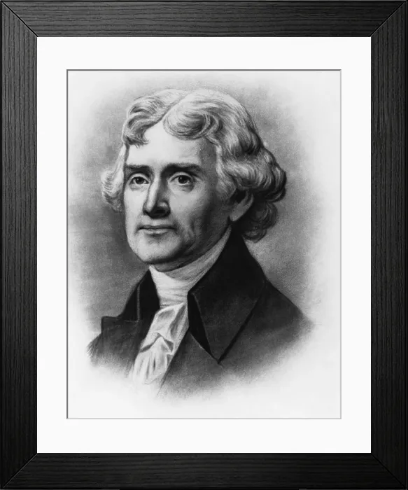Framed Print : Thomas Jefferson, 3rd American President Framed Print : Thomas Jefferson, 3rd American President