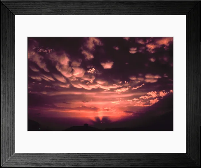 Framed Print : Mammatus Clouds Framed Print : Mammatus Clouds