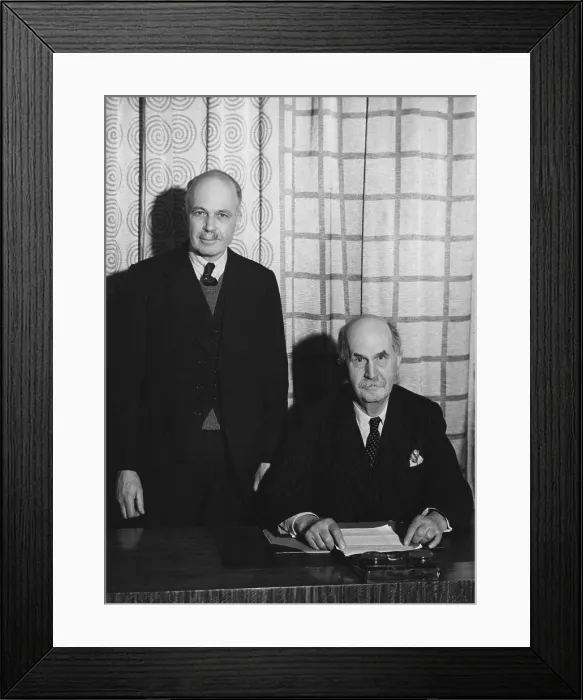 Framed Print : The Braggs, English Physicists Framed Print : The Braggs, English Physicists