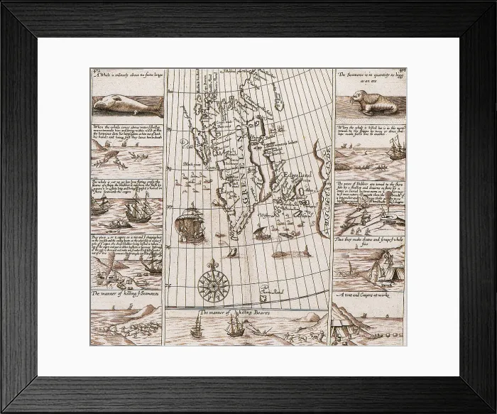 Framed Print : Engraving of Maritime Industries, 17th Century Framed Print : Engraving of Maritime Industries, 17th Century