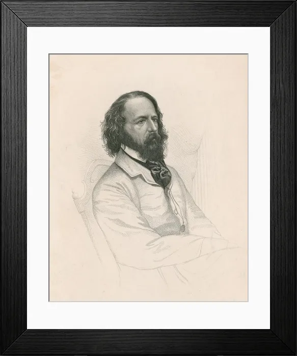 Framed Print : Alfred, Lord Tennyson, English Poet Laureate