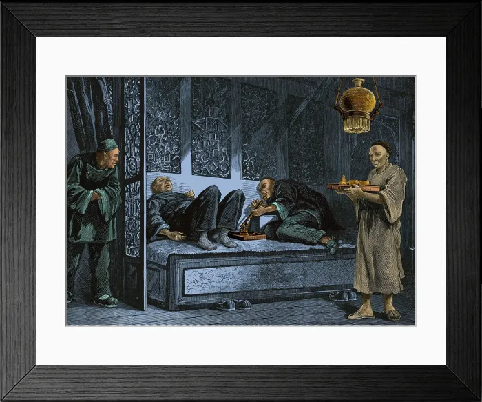 Framed Print : San Fransisco Opium Den, 19th Century Framed Print : San Fransisco Opium Den, 19th Century