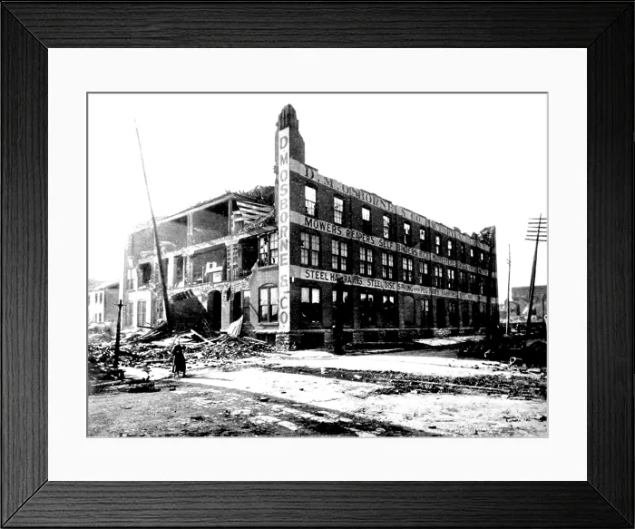 Framed Print : Cyclone Damage, 1896 Framed Print : Cyclone Damage, 1896