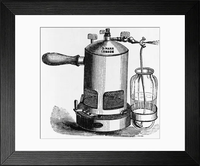 Framed Print : Joseph Lister, Antiseptic Sprayer, 1882 Framed Print : Joseph Lister, Antiseptic Sprayer, 1882