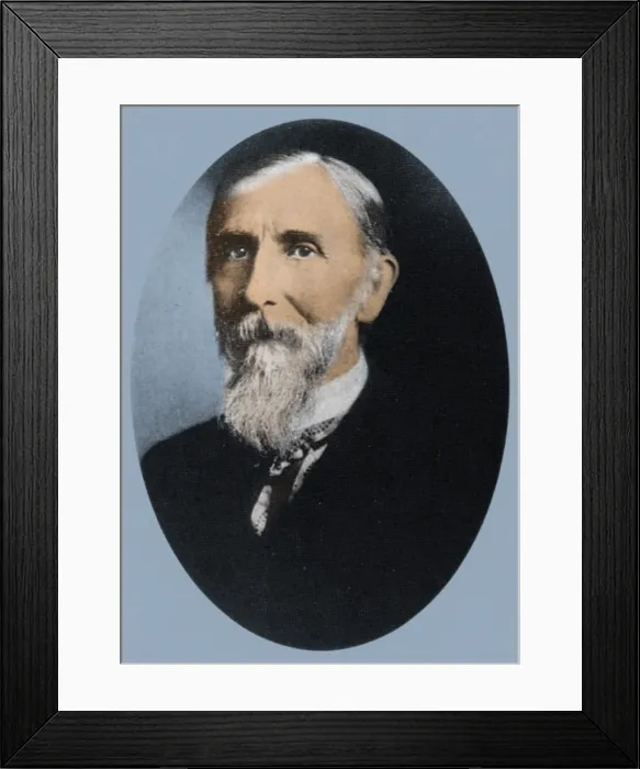 Framed Print : Milton Bradley, American Inventor Framed Print : Milton Bradley, American Inventor