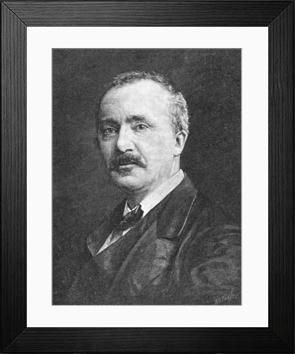 Framed Print : Heinrich Schliemann, German Archeologist Framed Print : Heinrich Schliemann, German Archeologist