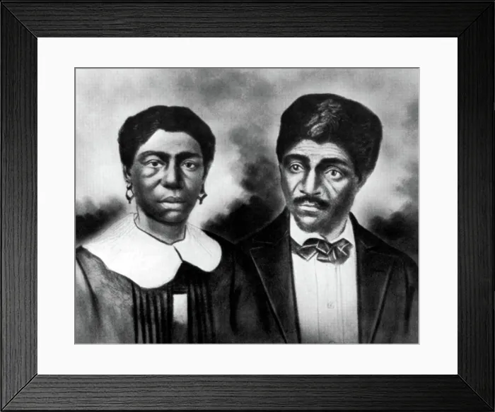 Framed Print : Harriet and Dred Scott, American Slaves Framed Print : Harriet and Dred Scott, American Slaves