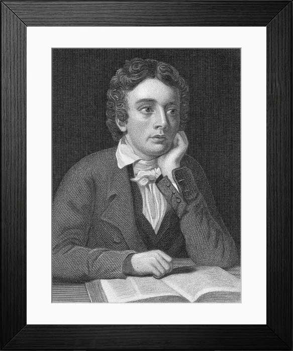 Framed Print : John Keats, English Romantic Poet