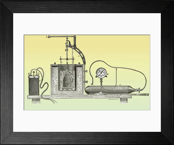 Framed Print : Mahler Bomb Calorimeter Framed Print : Mahler Bomb Calorimeter