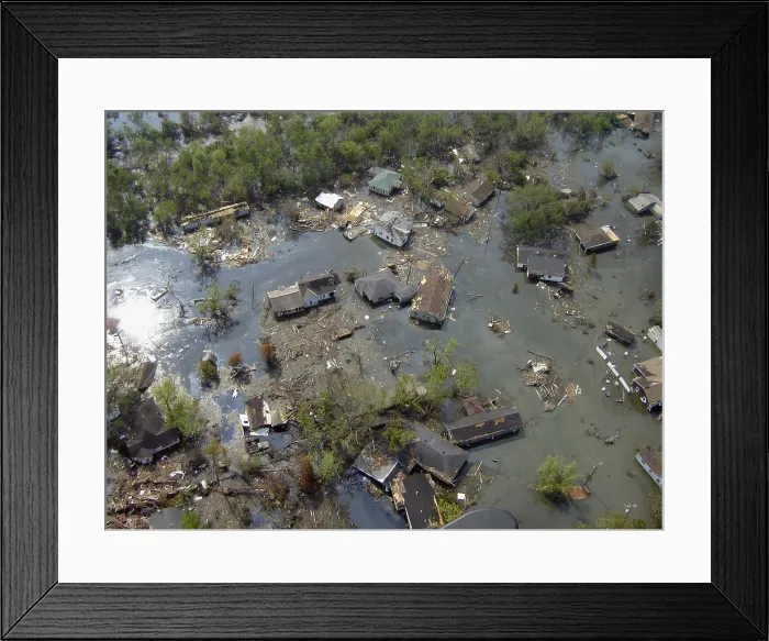 Framed Print : Hurricane Katrina Damage Framed Print : Hurricane Katrina Damage