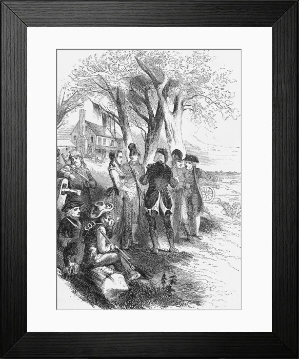 Framed Print : Rebecca Motte and the Siege of Fort Motte, 1781 Framed Print : Rebecca Motte and the Siege of Fort Motte, 1781