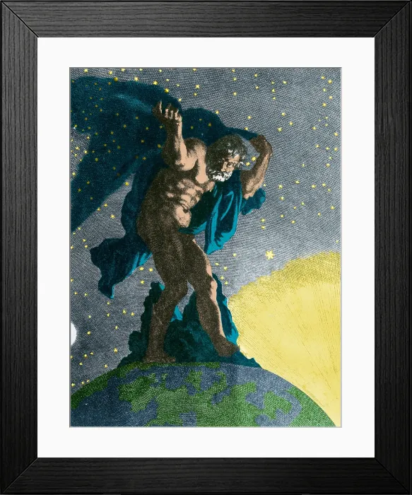 Framed Print : Atlas Supporting the Heavens Framed Print : Atlas Supporting the Heavens