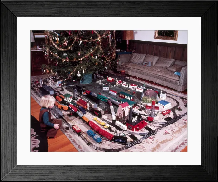 Framed Print : Christmas Morning, 1957