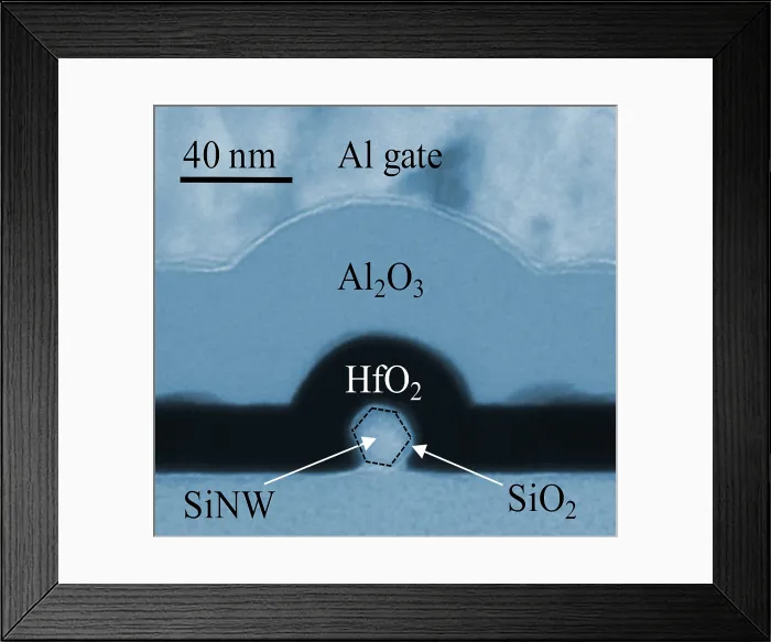 Framed Print : Silicon Nanowire, TEM Framed Print : Silicon Nanowire, TEM