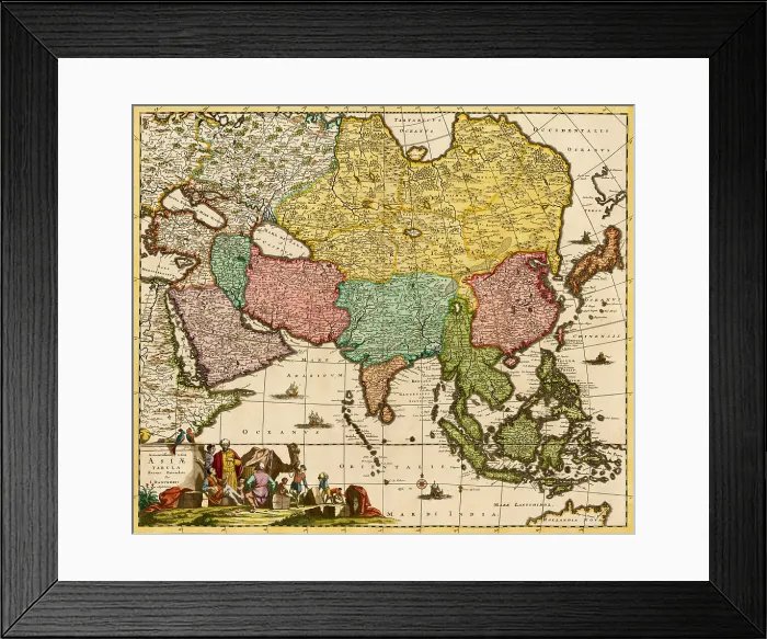 Framed Print : Frederick de Wit, The East, 17th Century Framed Print : Frederick de Wit, The East, 17th Century