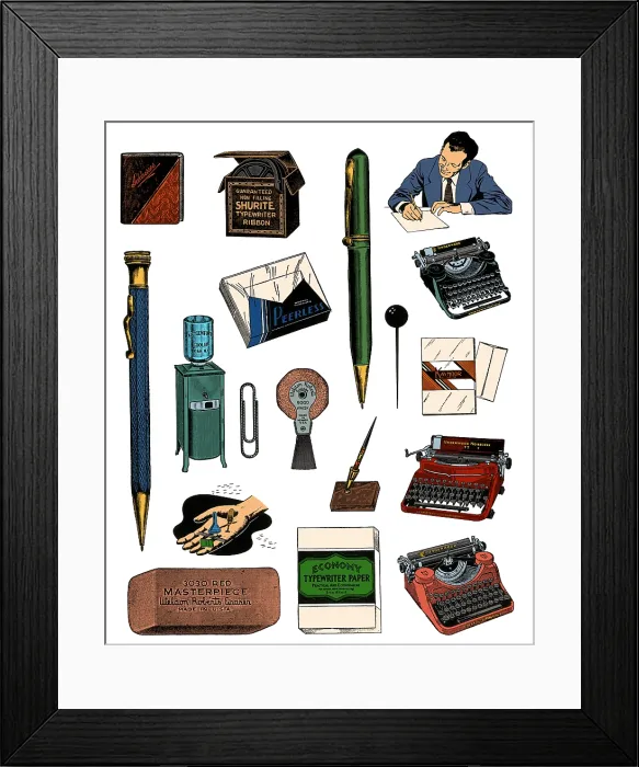 Framed Print : Office Products Framed Print : Office Products