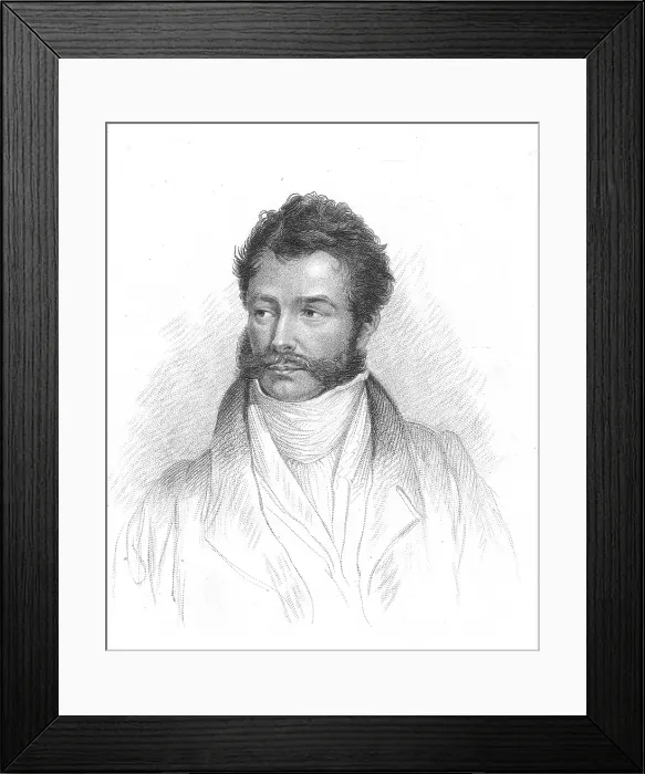 Framed Print : Giovanni Belzoni, Italian Antiquarian