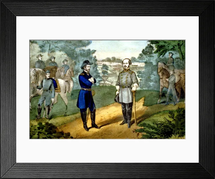 Framed Print : American Civil War, Surrender of General Johnston, 1865 Framed Print : American Civil War, Surrender of General Johnston, 1865