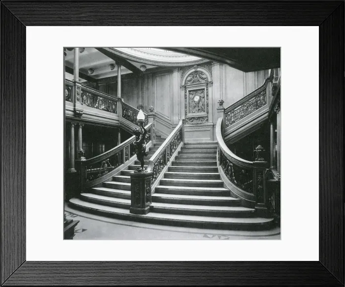 Framed Print : RMS Titanic, Grand Staircase, 1912 Framed Print : RMS Titanic, Grand Staircase, 1912