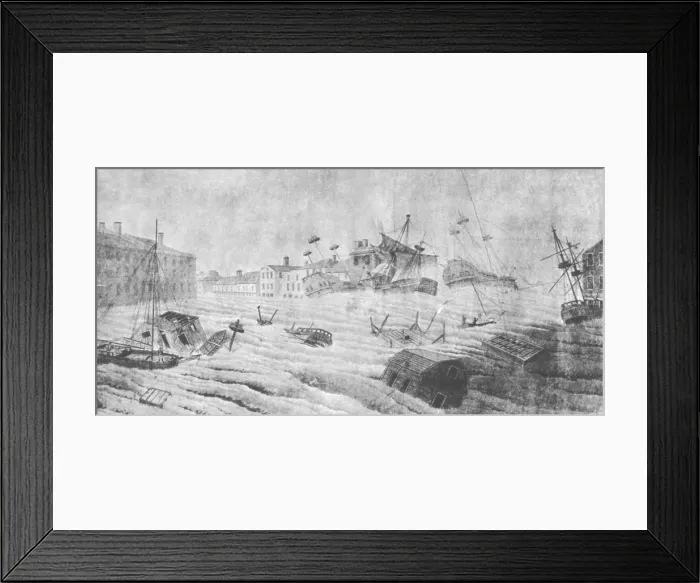 Framed Print : Hurricane, Great September Gale of 1815 Framed Print : Hurricane, Great September Gale of 1815