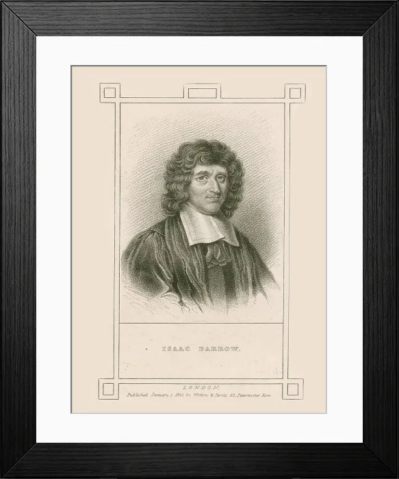 Framed Print : Isaac Barrow, English Mathematician Framed Print : Isaac Barrow, English Mathematician